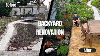 Backyard Transformation | New Floating Deck (DIY) | Perennial Garden