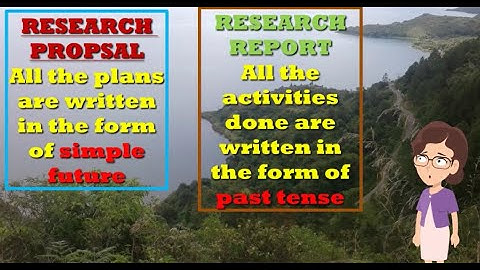 RESEARCH PROPOSAL VS RESEARCH REPORT