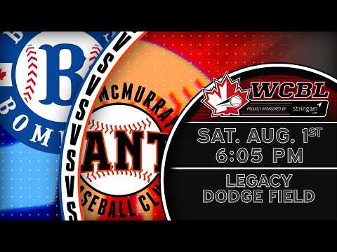 HIGHLIGHTS - Brooks Bombers at Fort McMurray Giants - August 1st, 2026