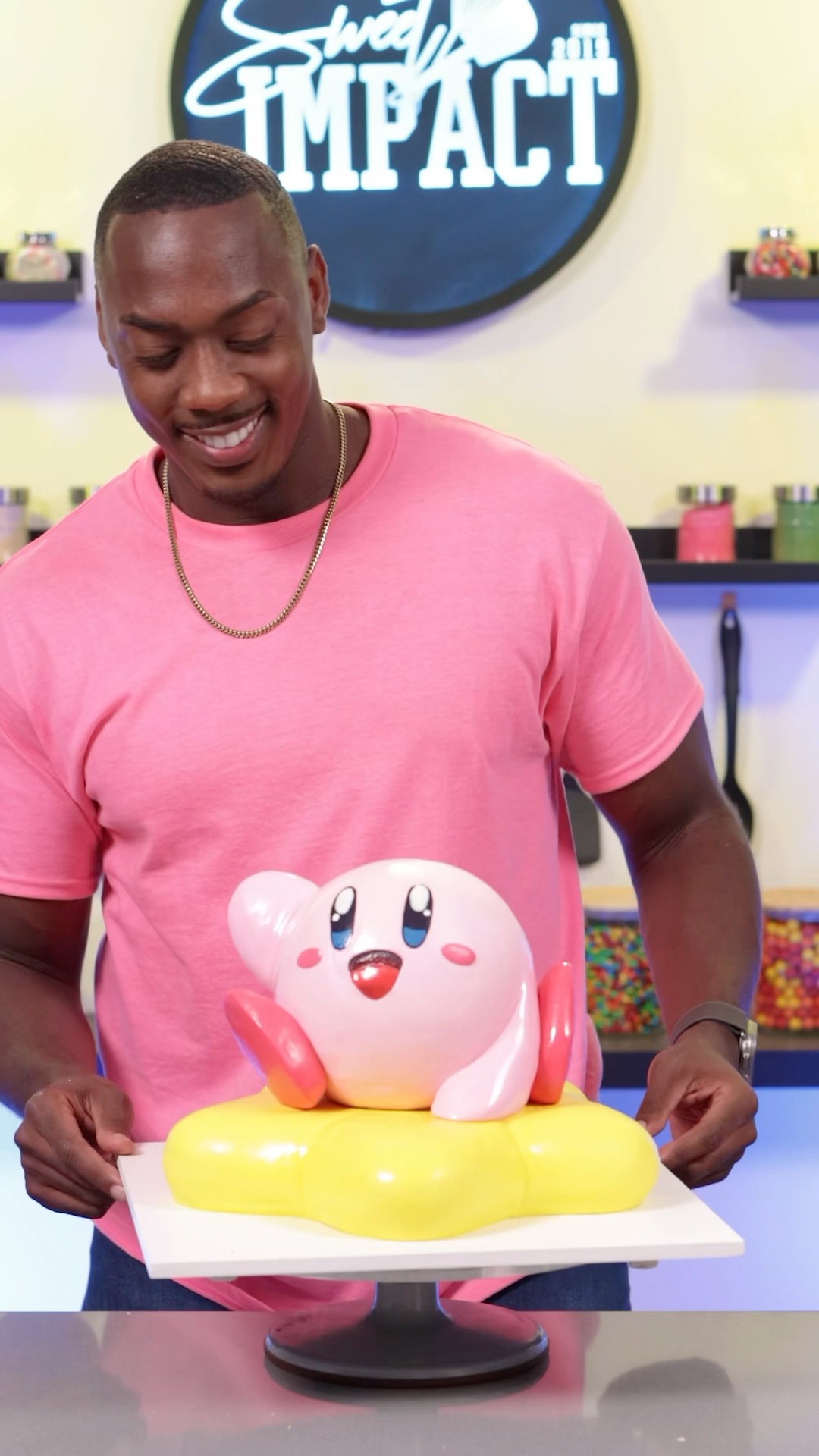 Making a Kirby cake #shorts