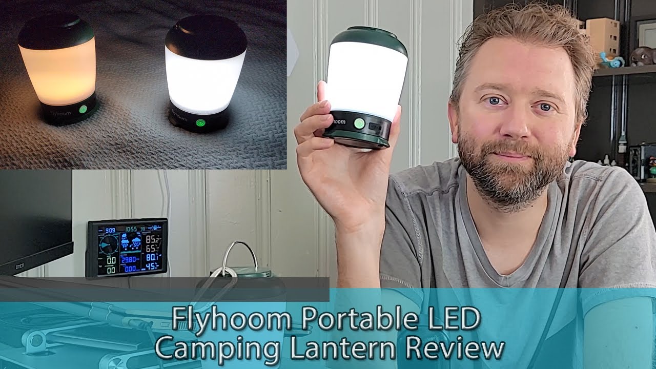 GREAT CAMPING LIGHT - Flyhoom Portable LED Camping Lantern Review 