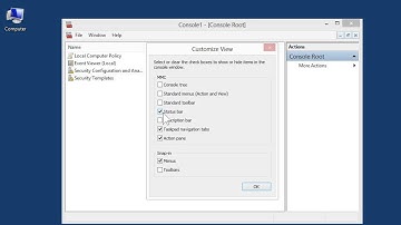 Windows 8.0 Professional - Hide or Display the Features of a Saved MMC Console