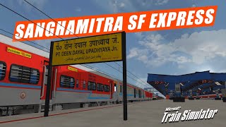 DAILY RUNNING LONGEST TRAIN OF SWR | 12295 SANGHAMITRA SF EXPRESS | MSTS LIVE