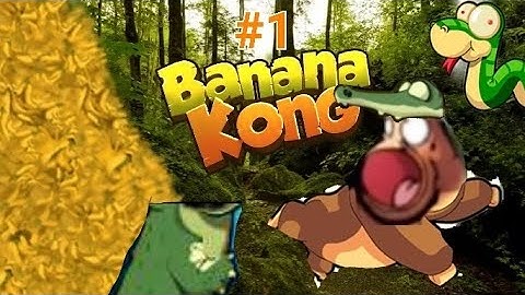 Banana Kong|Stole crocodile head+snake zip line