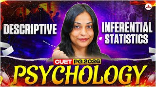 CUET PG Psychology 2026 Descriptive vs inferential statistics