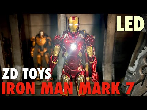 ZD Toys Iron Man mark 7- LED ver.- Review - YouTube