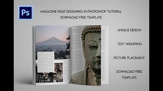 : Magazine Page Designing in Photoshop Tutorial | Download Free Template