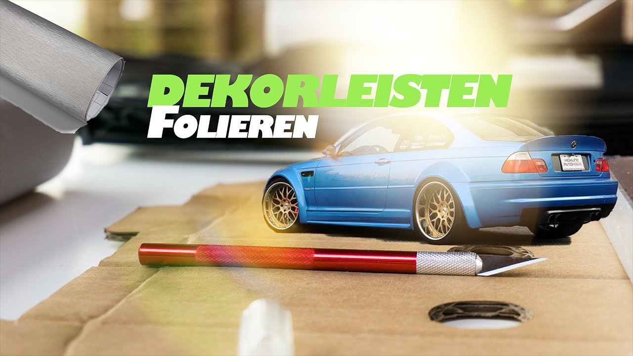 Zierleisten folieren - DIY - Interieur folieren - E46 