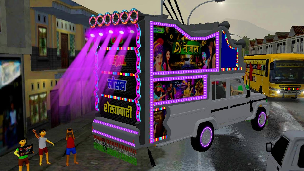 छोटे छोटे बच्चों ने बुलाया डीजे ! bus Simulator Indonesia ! Dj pickup ! Dj dance ! Bussid game