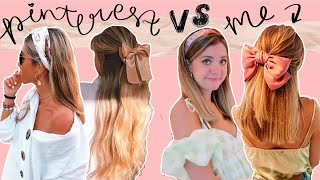Trying Pinterest Hairstyles // aka an attempt at being both aesthetic and trendy