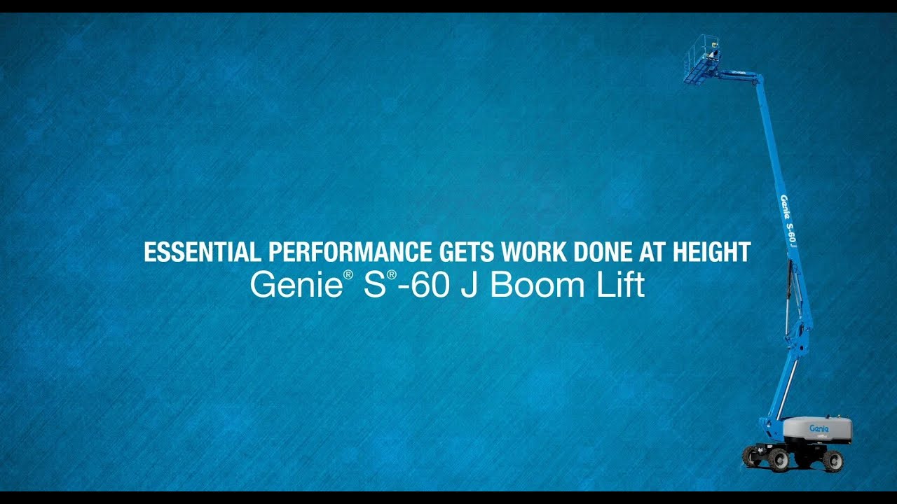 Product WalkAround Genie® S®60 J Telescopic Boom Lift ANSI YouTube