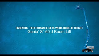 Product Walk-Around: Genie® S®-60 J Telescopic Boom Lift - ANSI