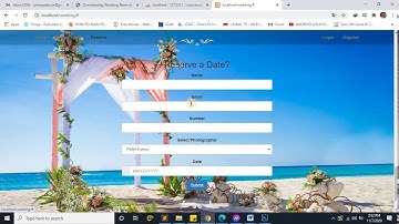 Wedding Reservation Management System in PHP Demo