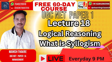 What is Syllogism | Logical Reasoning | UGC NET Paper 1 | #ugcnet2025 #logicalreasoning