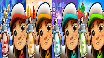 Subway Surfers : North Pole 2025 🆚 New York 2025 🆚 Seoul 2025 🆚 Barwl Stars 2025 