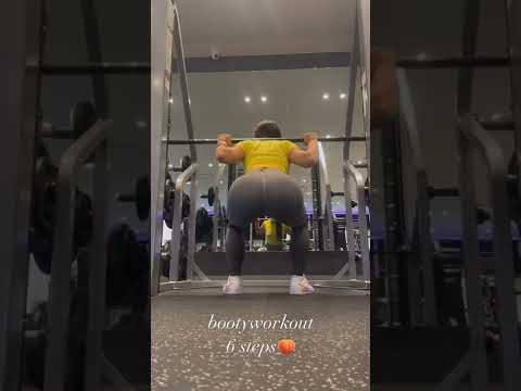 booty workout !! intip tante  senam bokong di gym