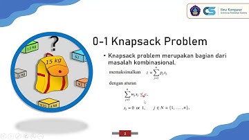 PENGOPTIMALISASI ALGORITMA GREEDY UNTUK MENYELESAIKAN INTEGER KNAPSACK PROBLEM