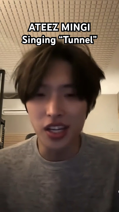 ATEEZ MINGI SINGING HIS SONG TUNNEL FOR #atiny #ateez #mingi #kpop #songmingi
