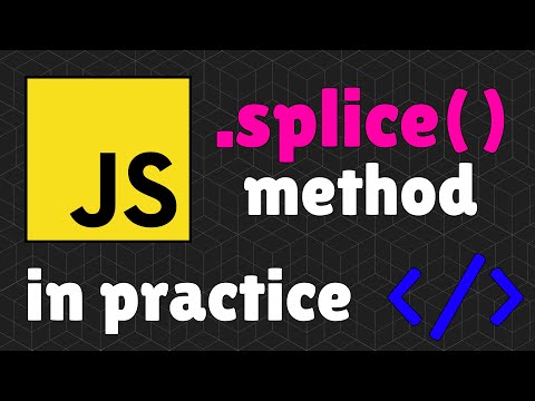 How to use Javascript splice method in practice