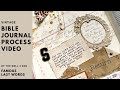 Vintage Bible Journaling Process Video || Minc Machine || By the Well 4 God || Famous Last Words