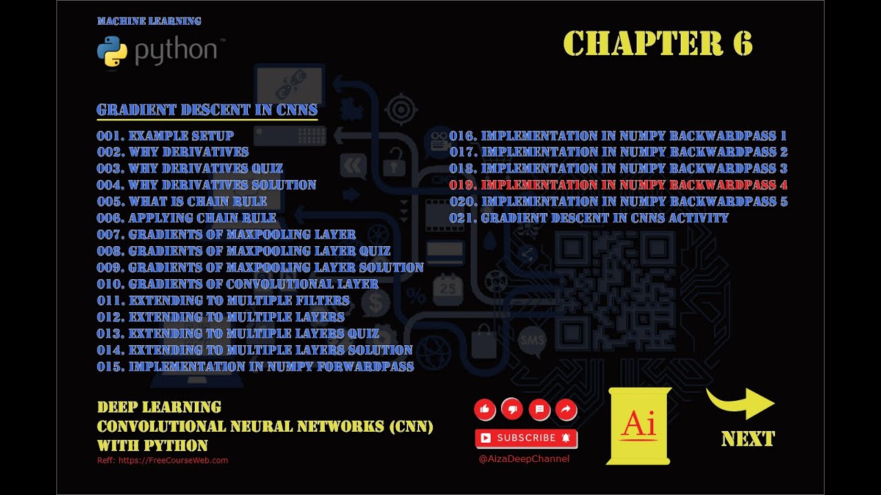 chapter 6: numpy implementation details — python... 001.006.019 Implementation in NumPy BackwardPass 4 - YouTube