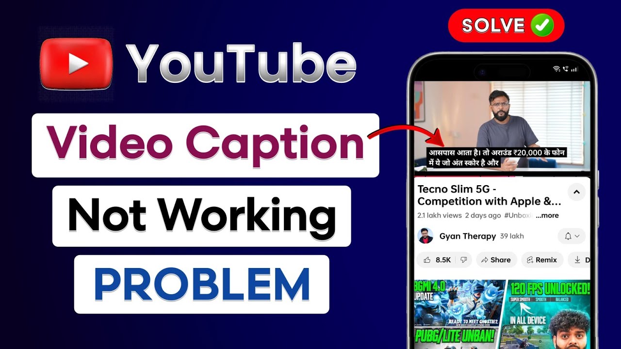 How To Fix YouTube Video Caption | YouTube Video Caption Not Working ...