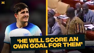 Ghanaian MP bodies Harry Maguire for no reason