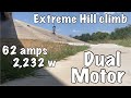 Dual motor hill climb | bird 3 | Electric scooter | 62 amps | 2,232 w