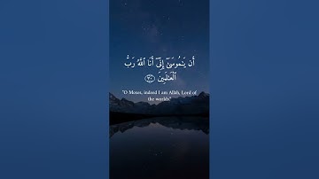 فلما اتاها نودي من شاطئ الوادي الايمن | سورة القصص (٣٠-٣١)| Surah Qasas (30-31)| الشيخ ياسر الدوسري