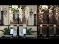 DIY Glamorous Inexpensive Table Centerpiece / Dollar Tree Lit Candleholders