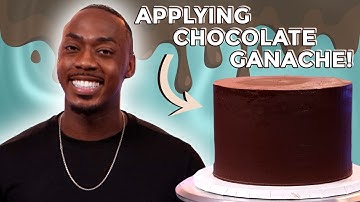 Covering a Cake: Chocolate Ganache Tutorial