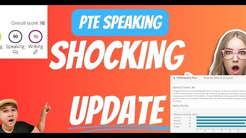 PTE Pearson Official Mock Test (Full Test D Overall 86) How???