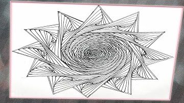 How to draw a Complex Zentangle Paradox / Zentangle Pattern for Beginners