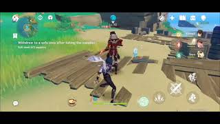 Genshin Impact recording for enemy hp regen and invincibility bug