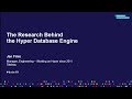 The Research Behind the Hyper Database
