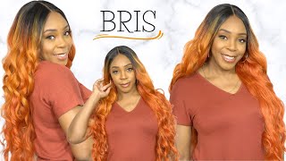 Janet Collection Remy Illusion X-Long Human Hair Blend Hd Lace Front Wig - Bris --/Wigtypes.Com