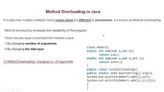 Java Tu-34 Method Overloading