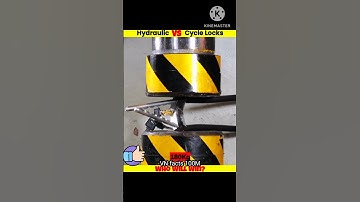 HYDRAULIC PRESS VS CYCLE LOCKS 🔒 #shorts #youtubeshorts #uniqueexperiment #whatif #मजेदारविडियो