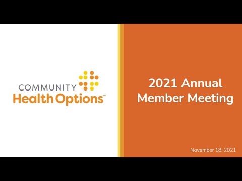 Community Health Options Annual Meeting 2021