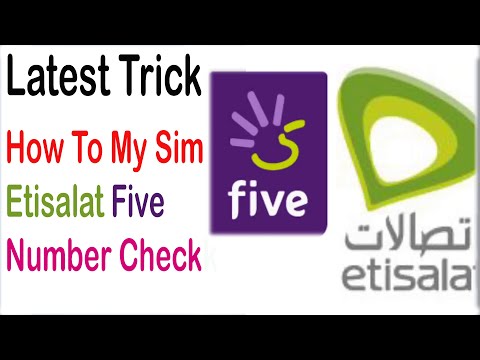 How to check Etisalat/Five sim number in Dubai