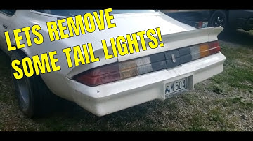 78-81 Camaro Tail Light Removal And bulb Replacement - How To