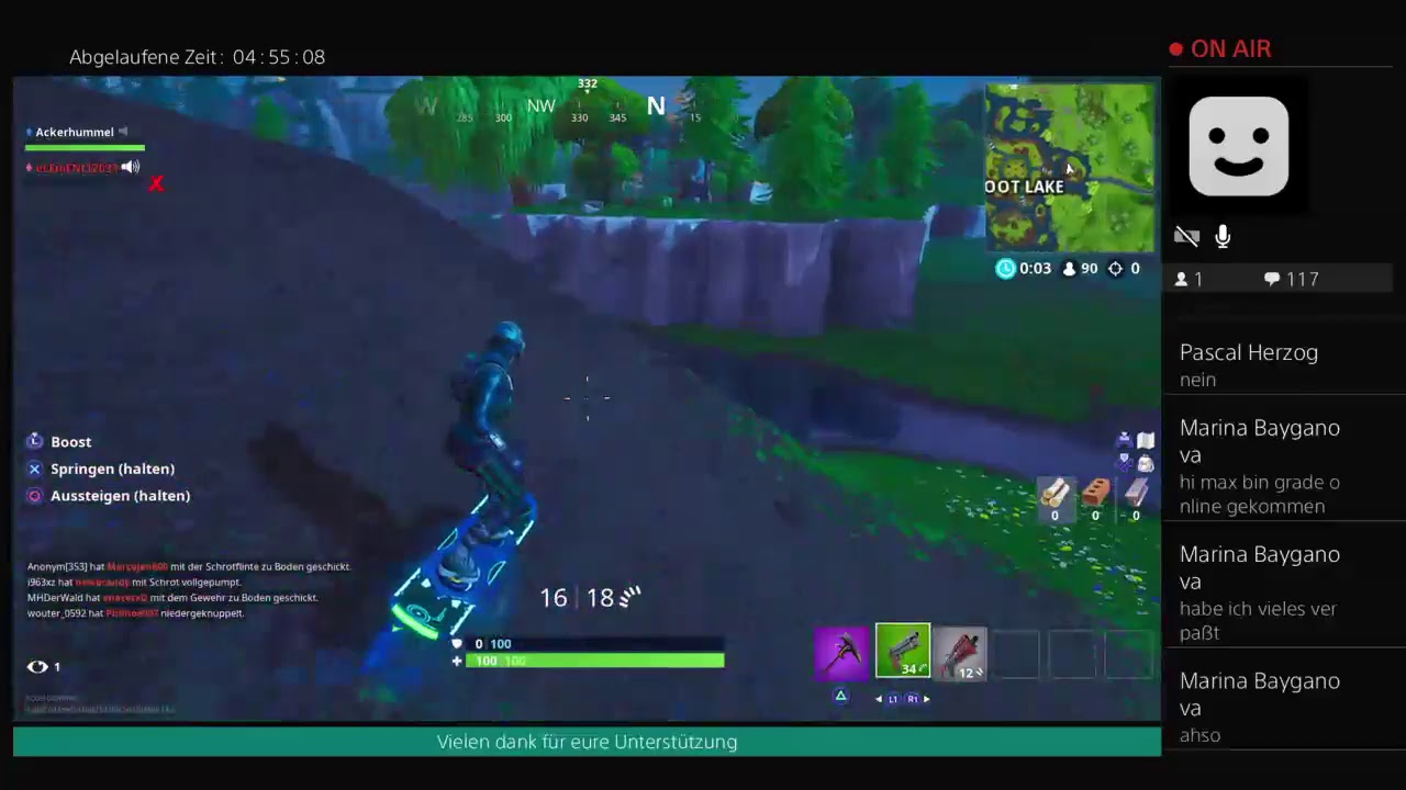 ps4 live fortnite season 8 mit zwei ps4 zocker und ein xbox spieler - fortnite ps4 zwei spieler