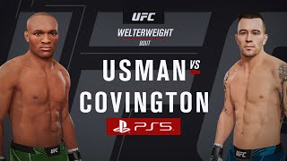 UFC 4-Kamaru Usman Vs. Colby Covington-Gameplay (PS5)