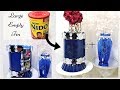 HOW TO USE EMPTY LARGE TINS FOR STORAGE| ADDING FLOWER TATTOOS| STORAGE IDEAS 2019