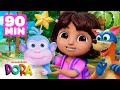 Dora's Dream Team Rescues! w/ Boots & Swiper for 90 Minutes! | Dora & Friends