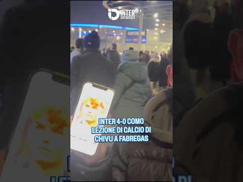 Video Inter 4-0 Como, pokerissimo di Chivu a Fabregas ? #shorts