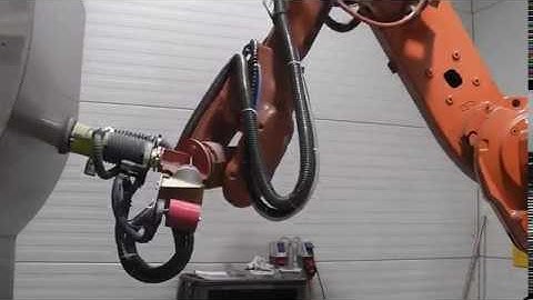 Robotic sanding stainless steel  - programmed with AUTOMAPPPS