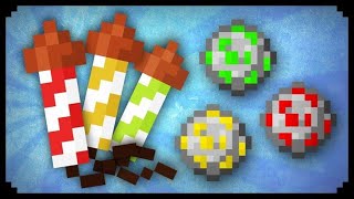 How to make colored fireworks in Minecraft Guide // Как сделать цветной фейерверк в Майнкрафте Гайд