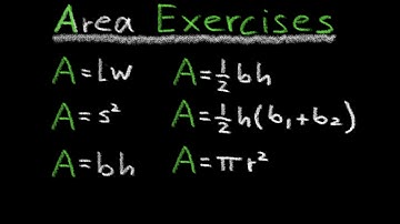 Area Exercises, Rectangle, Square, Triangle, Parallelogram, Trapezoid, Circle