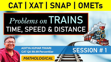Problems on Trains || Time Speed Distance | Arithmetic | Quantitative Aptitude | CAT 2024
